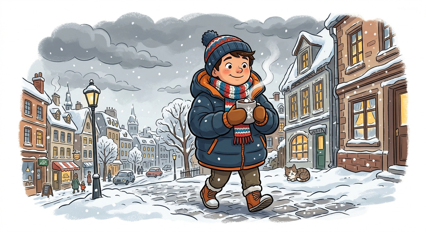 Un día frío en la ciudad – A cold day in the city