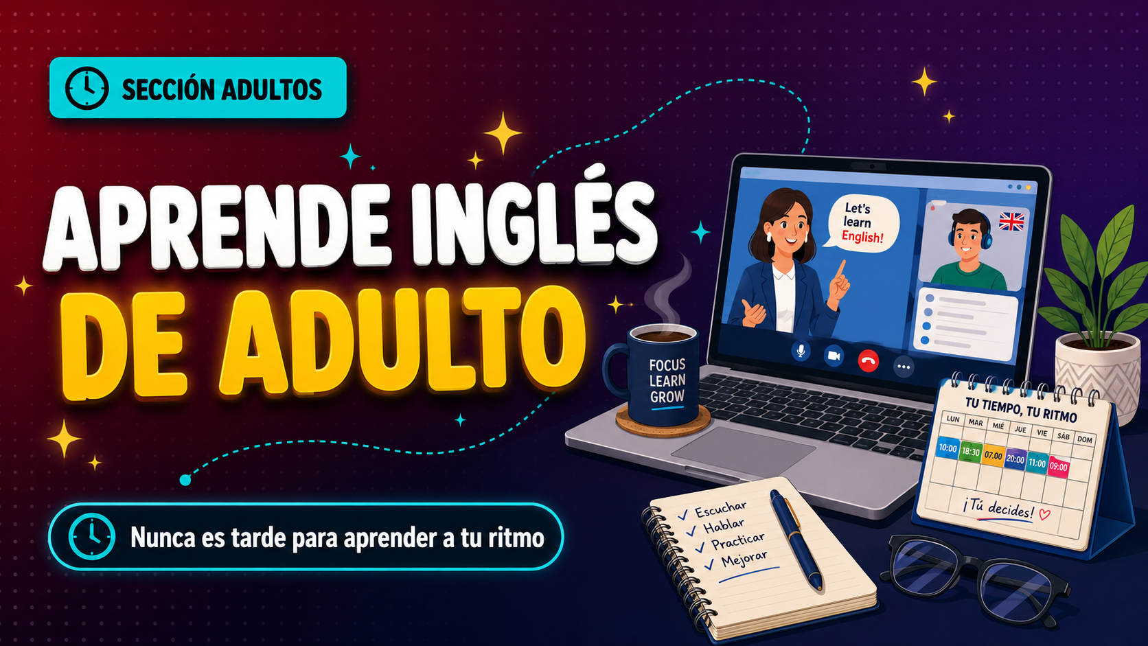 Aprende Inglés de Adulto