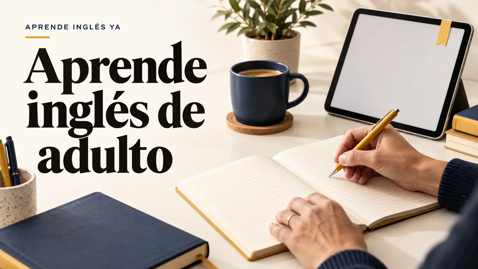 Aprende inglés de adulto con una rutina realista de estudio