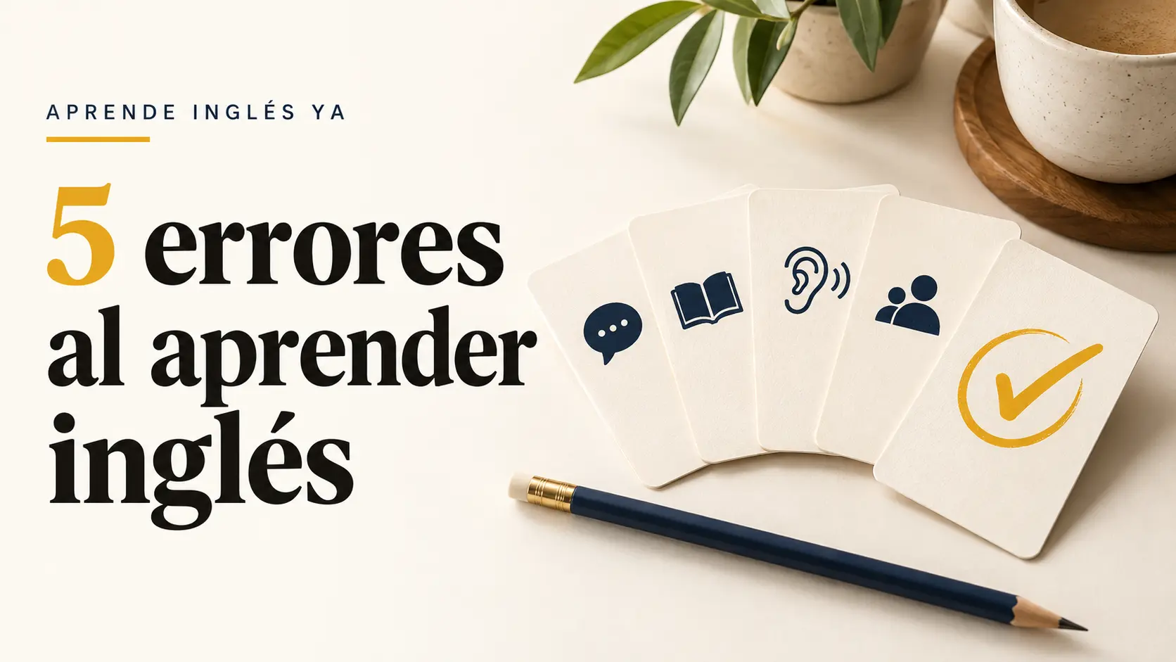 Cinco errores al aprender inglés y consejos para corregirlos